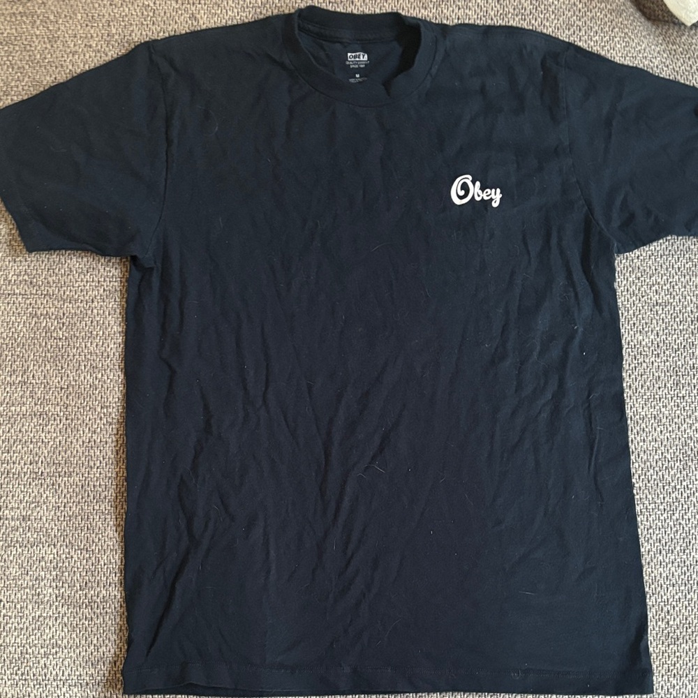 Obey Black Short Sleeve Tee